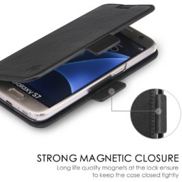 SAMSUNG Galaxy S7 Wallet Case, SAMSUNG S7 Wallet Case - Black