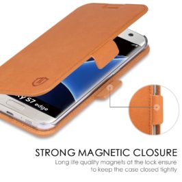 SAMSUNG Galaxy S7 Edge Case, SAMSUNG S7 Edge Case - Brown